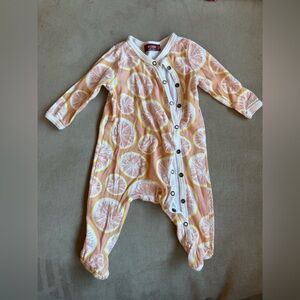 Milkbarn Citrus Print 0-3 month Onesie